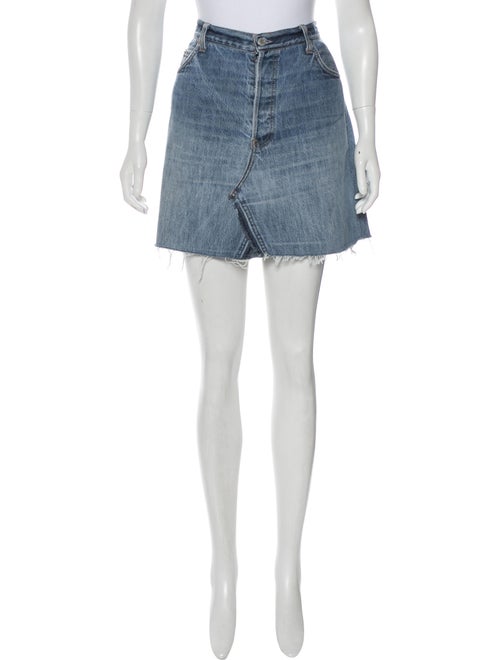 Re/done Levi's Denim Mini Skirt denim
