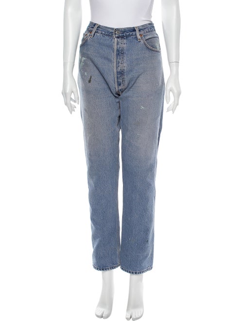 Re/done Levis Straight Leg Jeans Blue