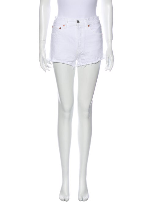 Re/done Mini Shorts White