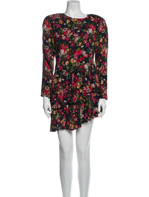 Re/done Floral Print Mini Dress