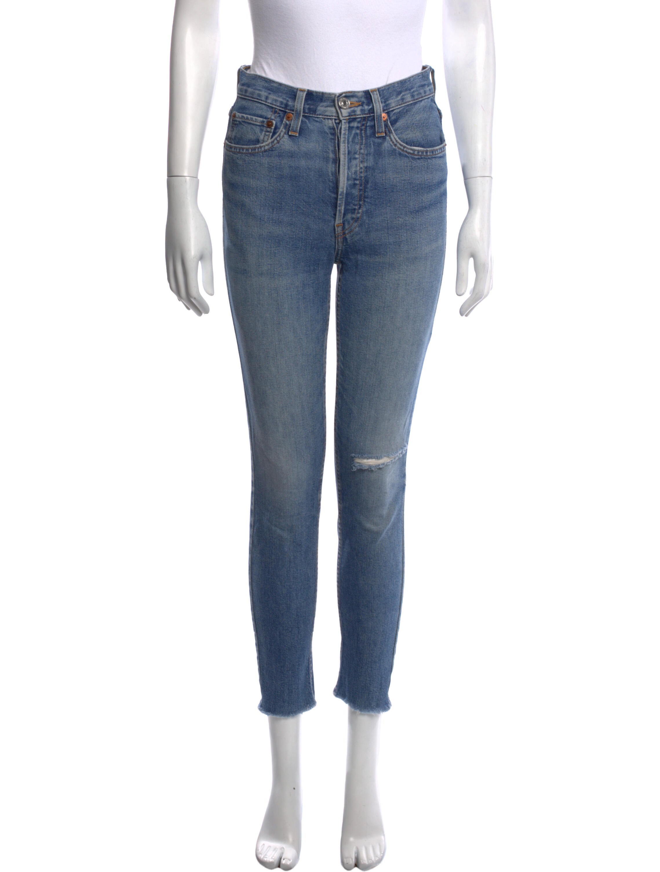 RE/DONE Mid-Rise Skinny Leg Jeans