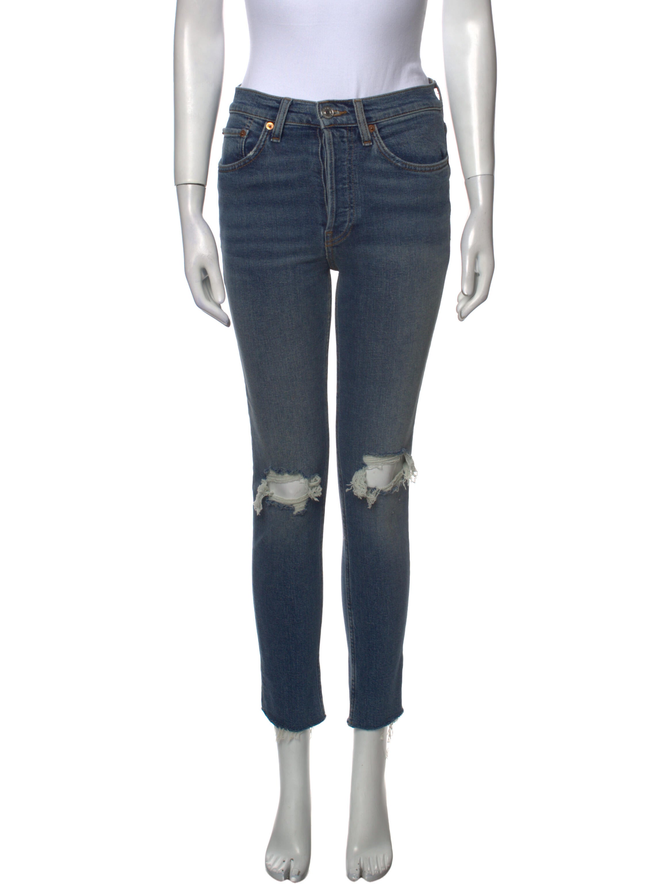 RE/DONE Mid-Rise Skinny Leg Jeans