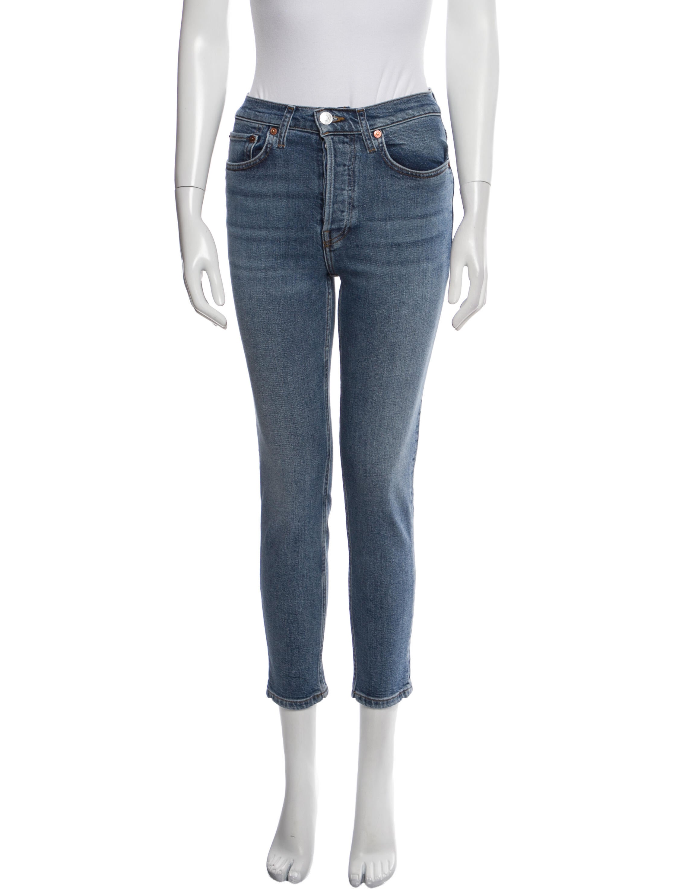 RE/DONE Mid-Rise Skinny Leg Jeans