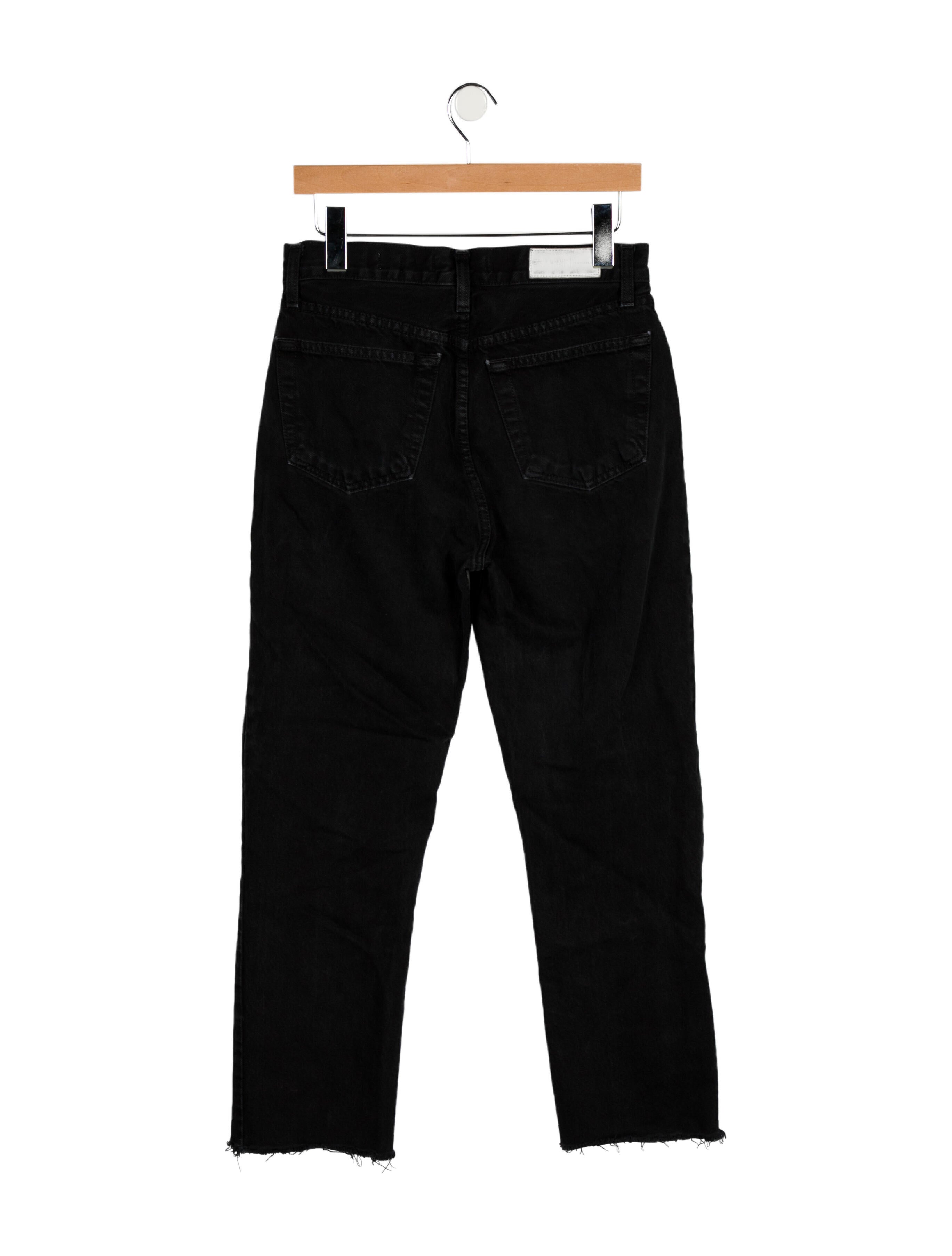 RE/DONE High-Rise Straight Leg Jeans