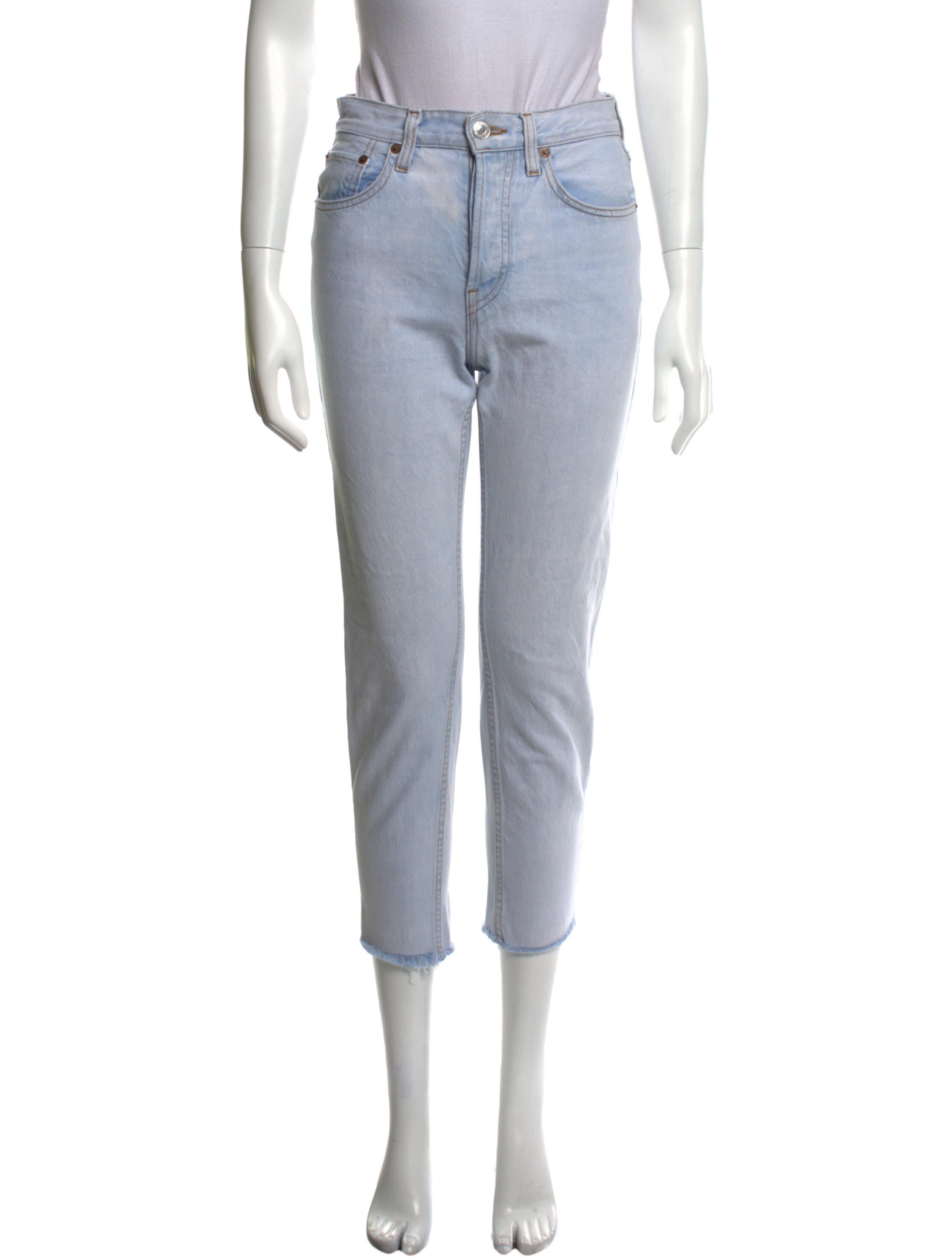 RE/DONE Mid-Rise Straight Leg Jeans