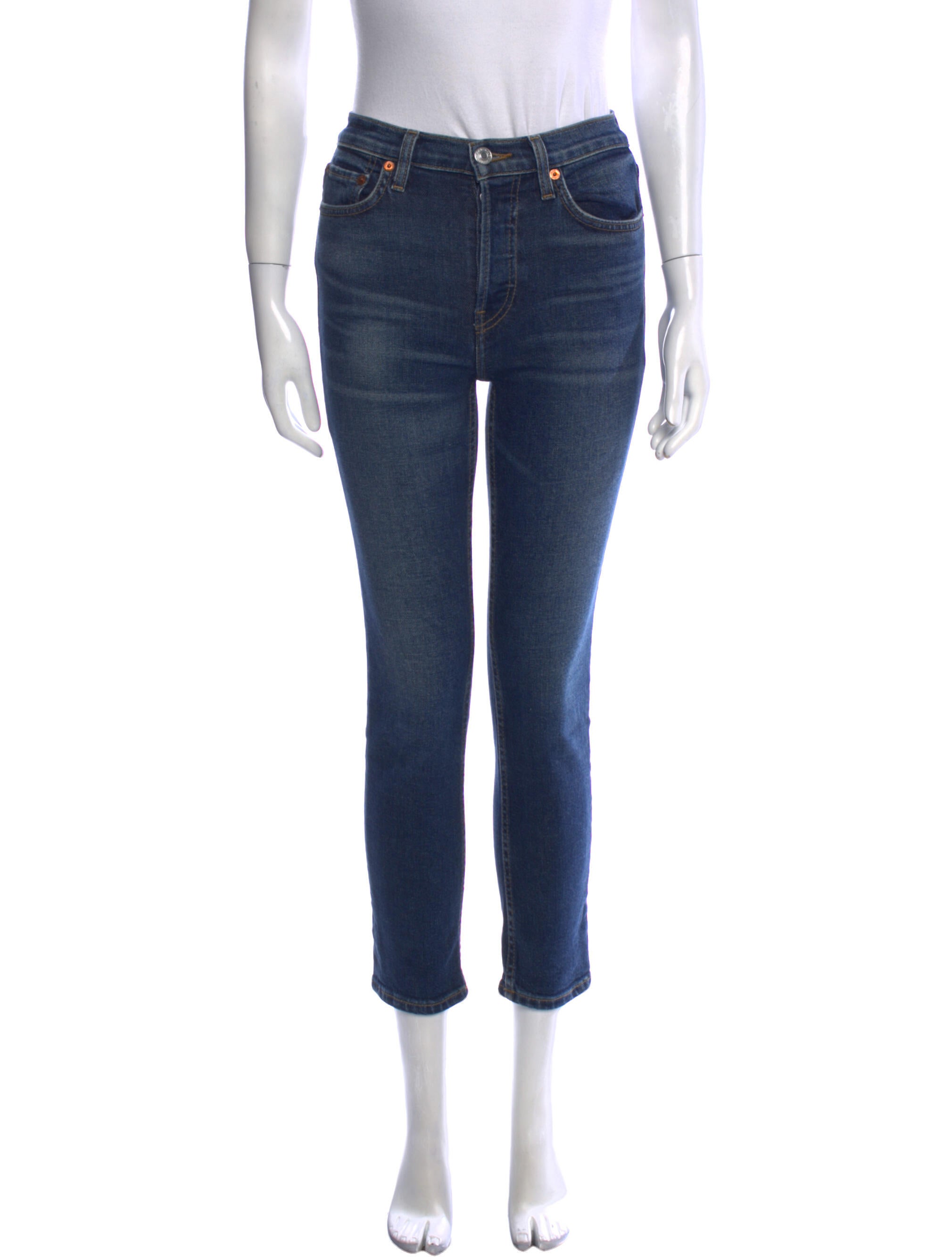RE/DONE Mid-Rise Straight Leg Jeans
