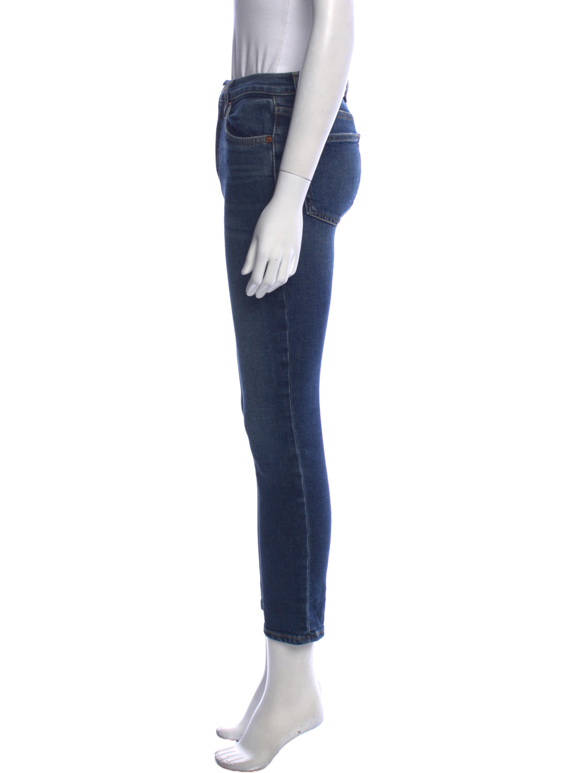 RE/DONE Mid-Rise Straight Leg Jeans