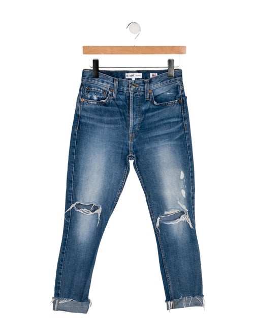 RE/DONE Mid-Rise Straight Leg Jeans