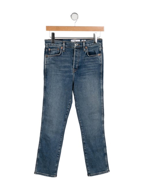 RE/DONE High-Rise Straight Leg Jeans