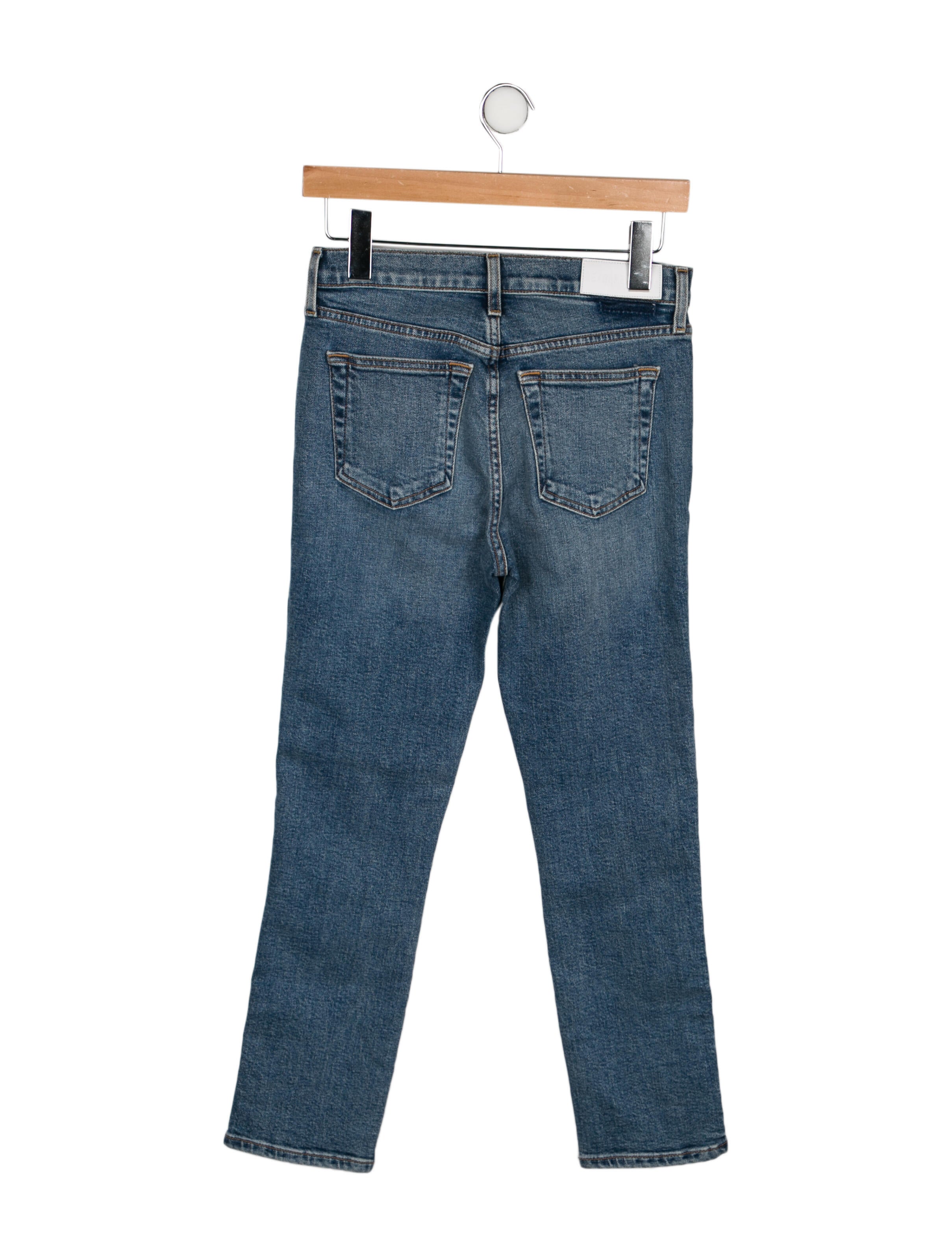 RE/DONE High-Rise Straight Leg Jeans