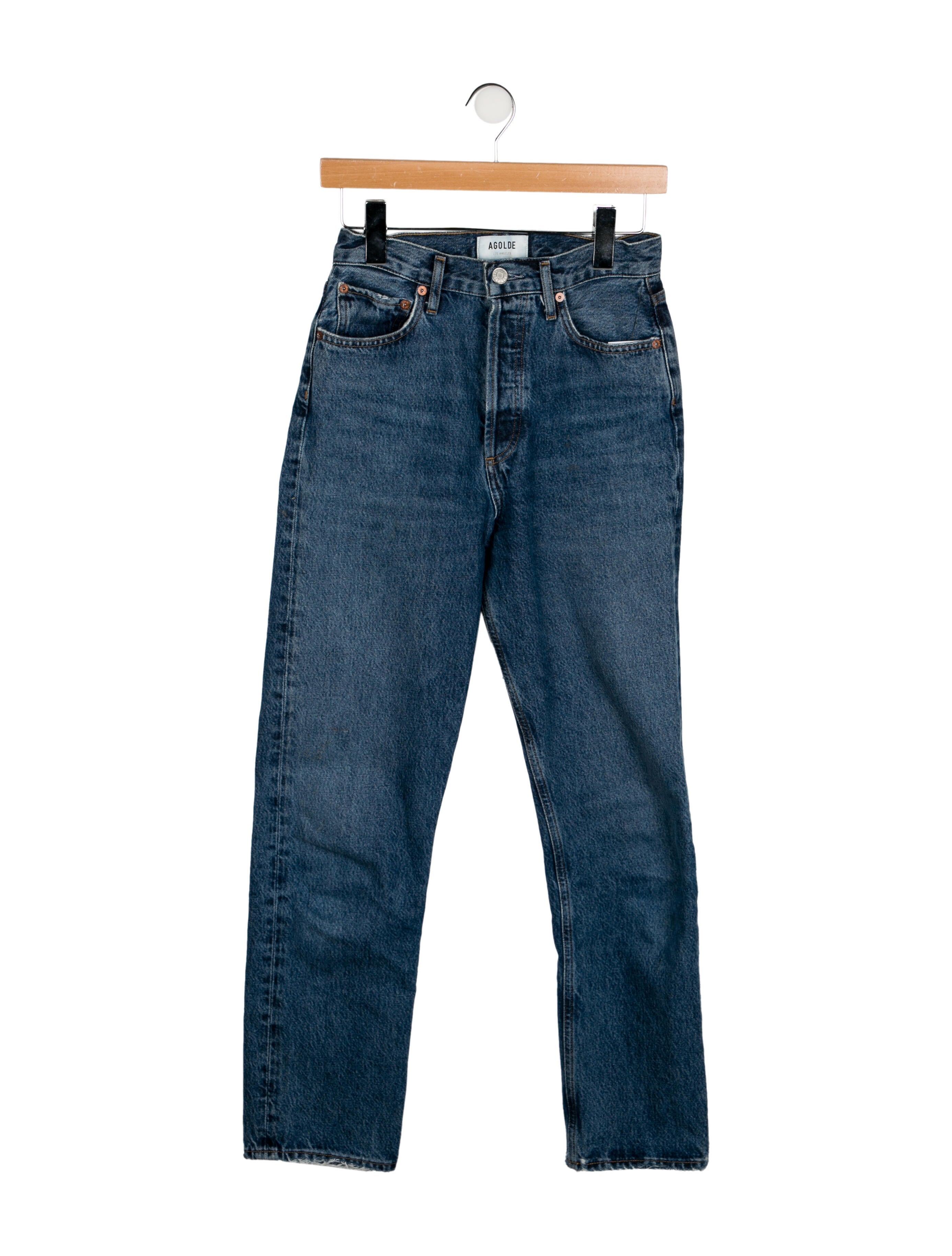 RE/DONE High-Rise Straight Leg Jeans