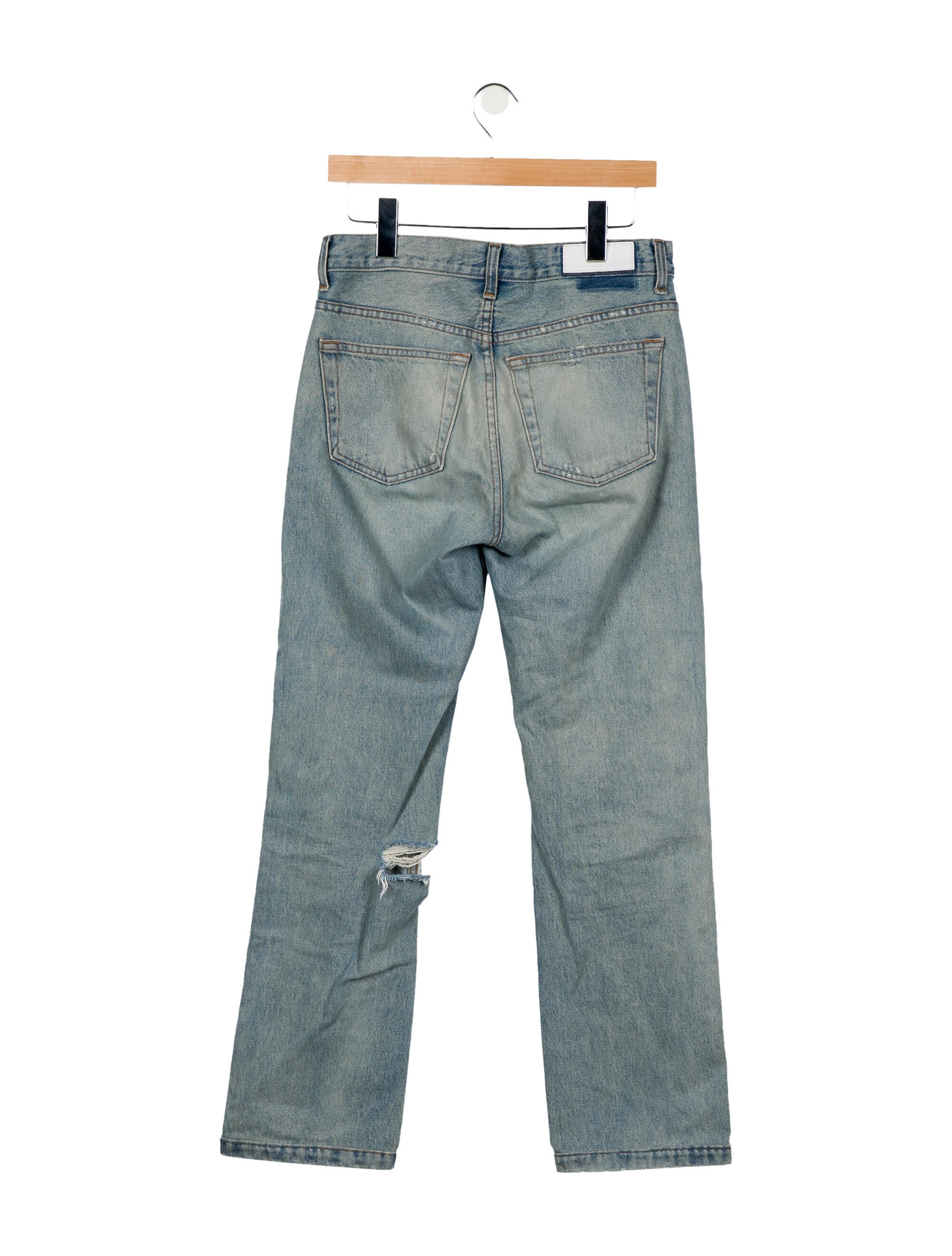 RE/DONE High-Rise Straight Leg Jeans