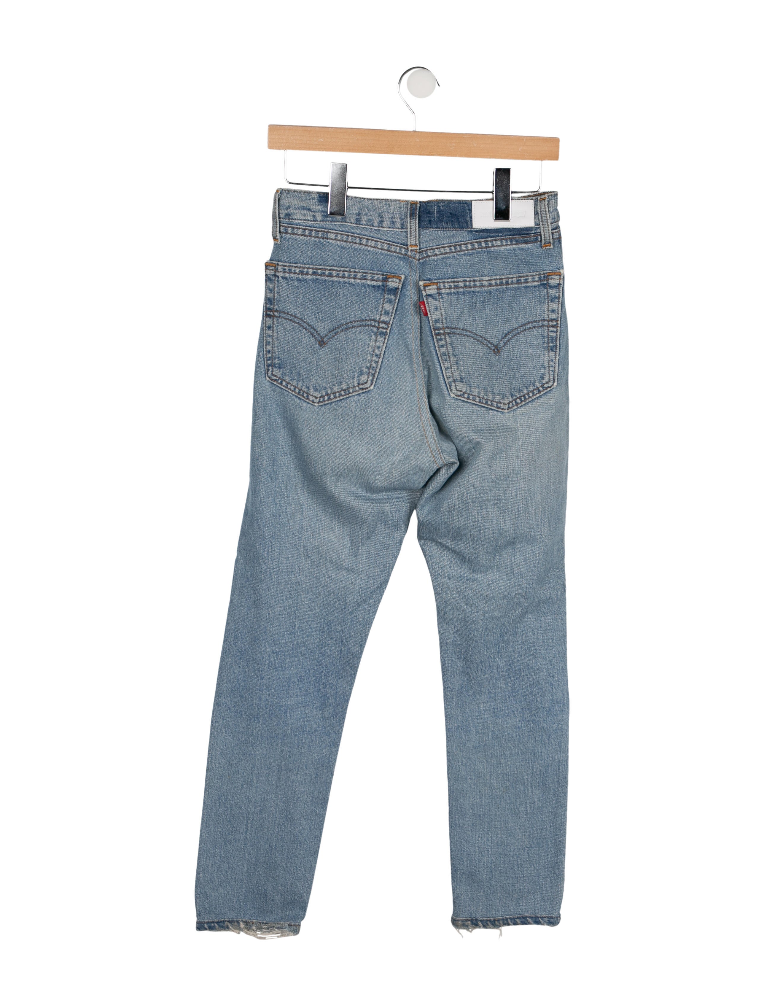 RE/DONE High-Rise Straight Leg Jeans