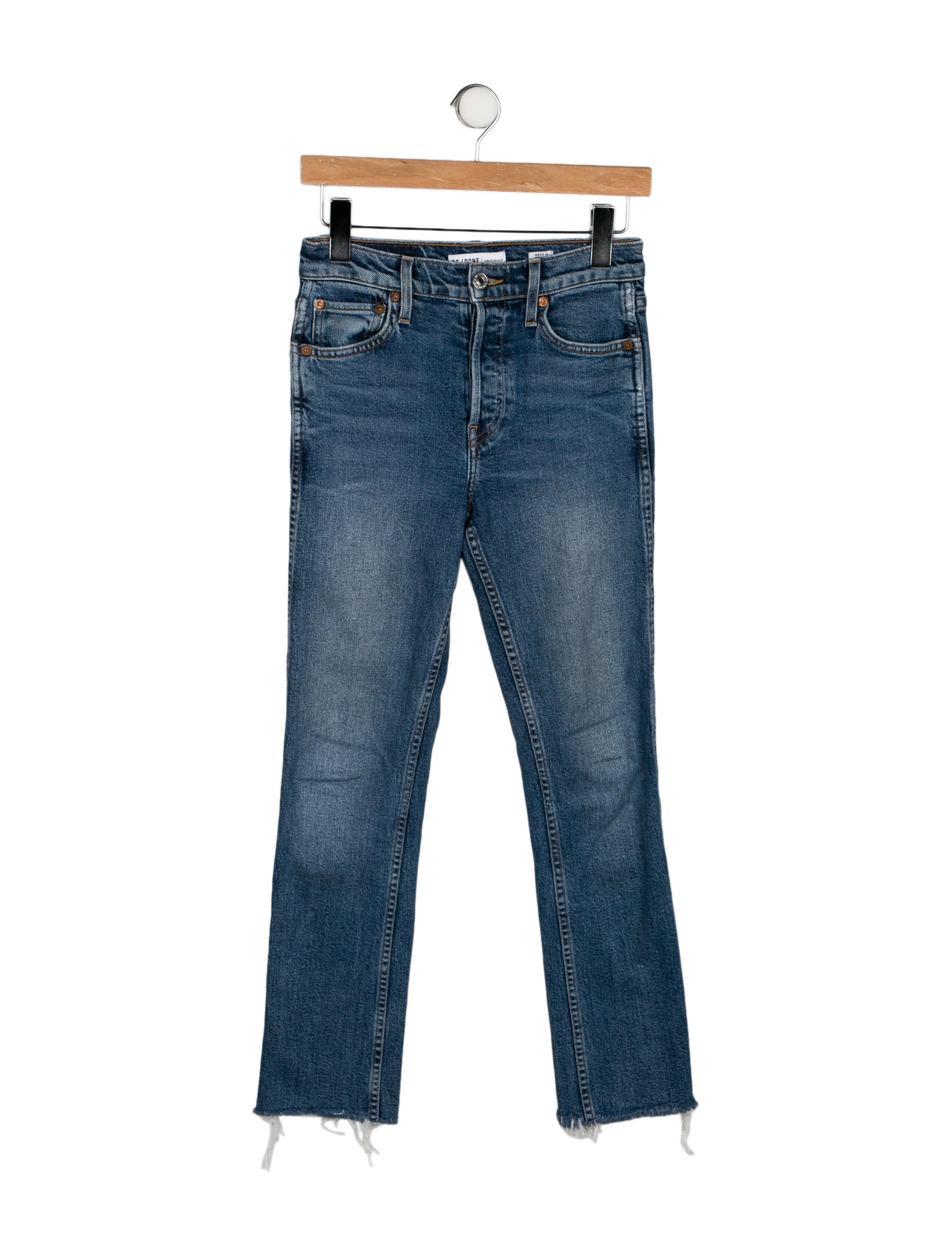 RE/DONE Mid-Rise Straight Leg Jeans