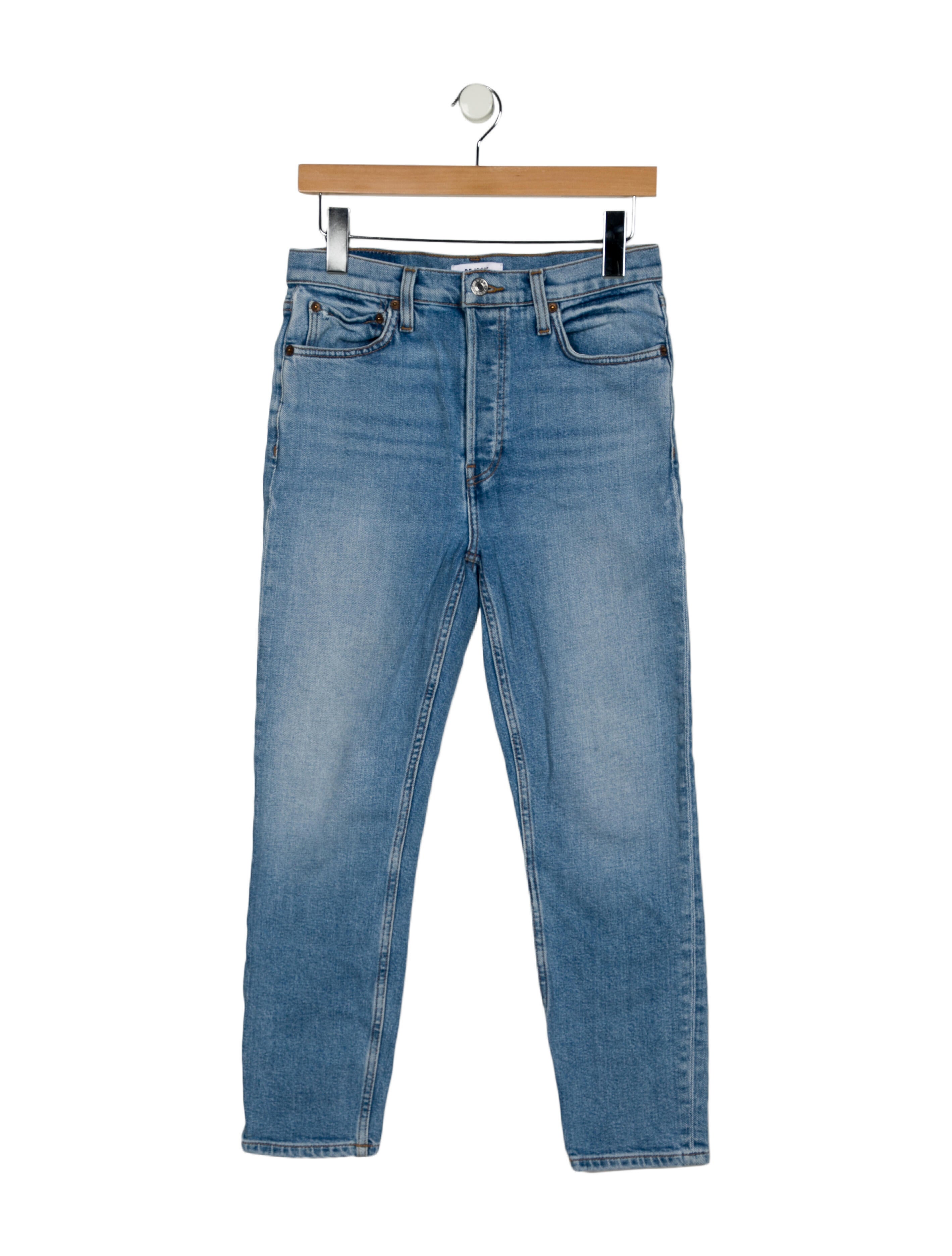 RE/DONE Mid-Rise Straight Leg Jeans