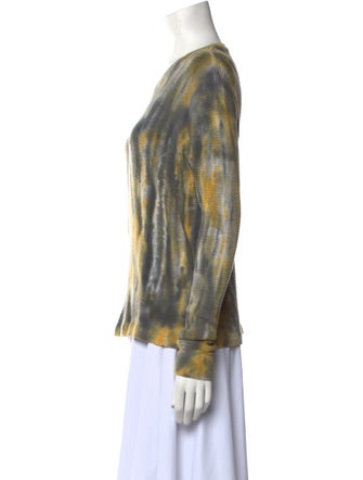 RE/DONE Tie-Dye Print Crew Neck Sweater