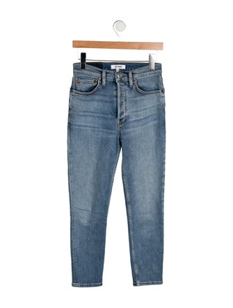 RE/DONE High-Rise Straight Leg Jeans