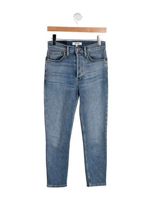 RE/DONE High-Rise Straight Leg Jeans