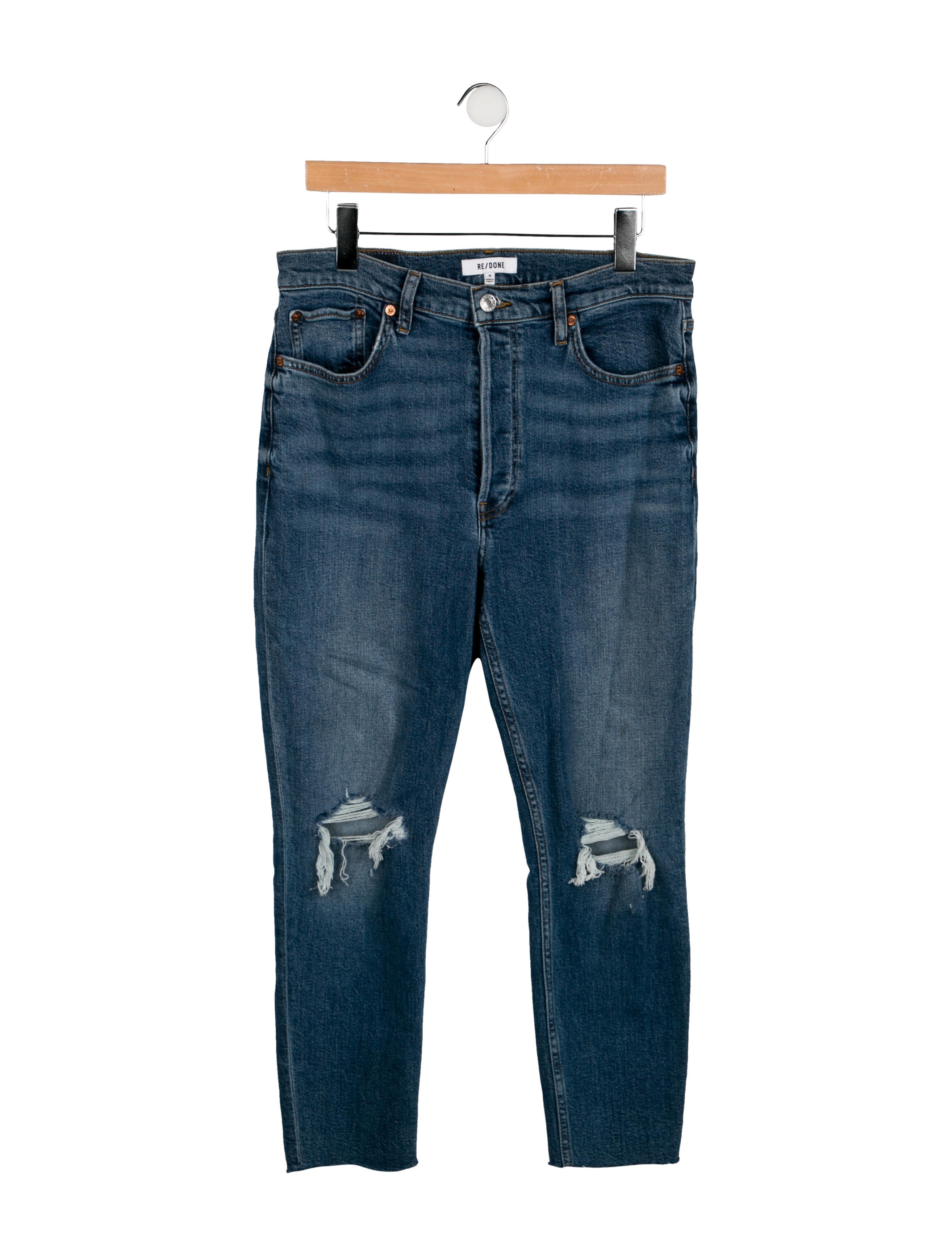 RE/DONE High-Rise Straight Leg Jeans