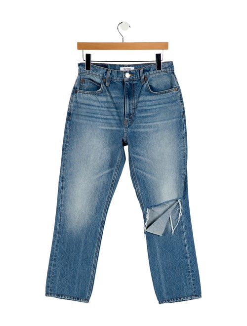 RE/DONE High-Rise Straight Leg Jeans