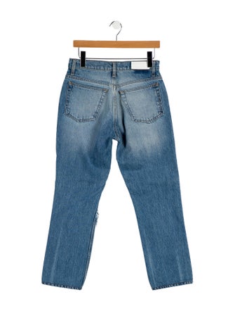 RE/DONE High-Rise Straight Leg Jeans