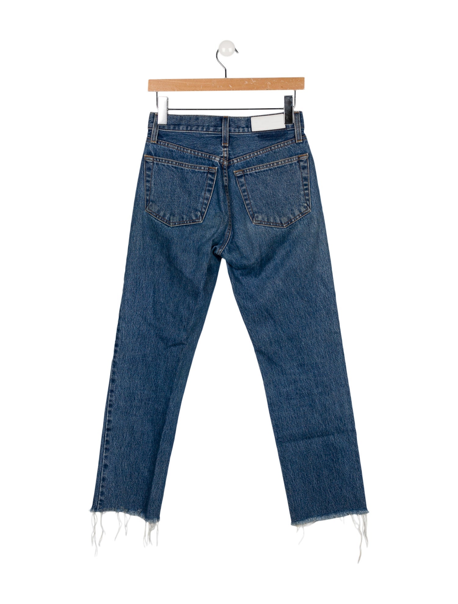 RE/DONE High-Rise Straight Leg Jeans