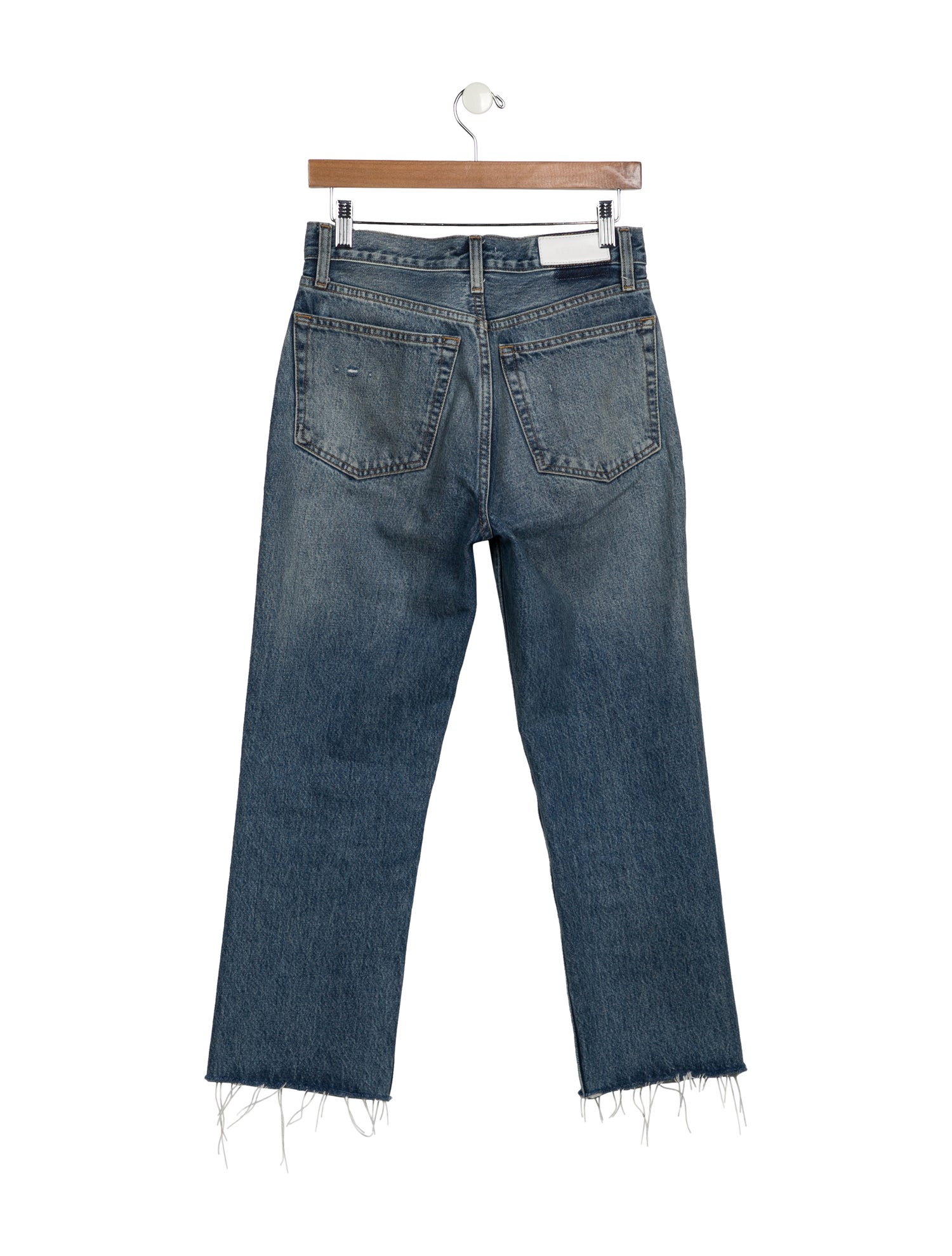 RE/DONE High-Rise Straight Leg Jeans