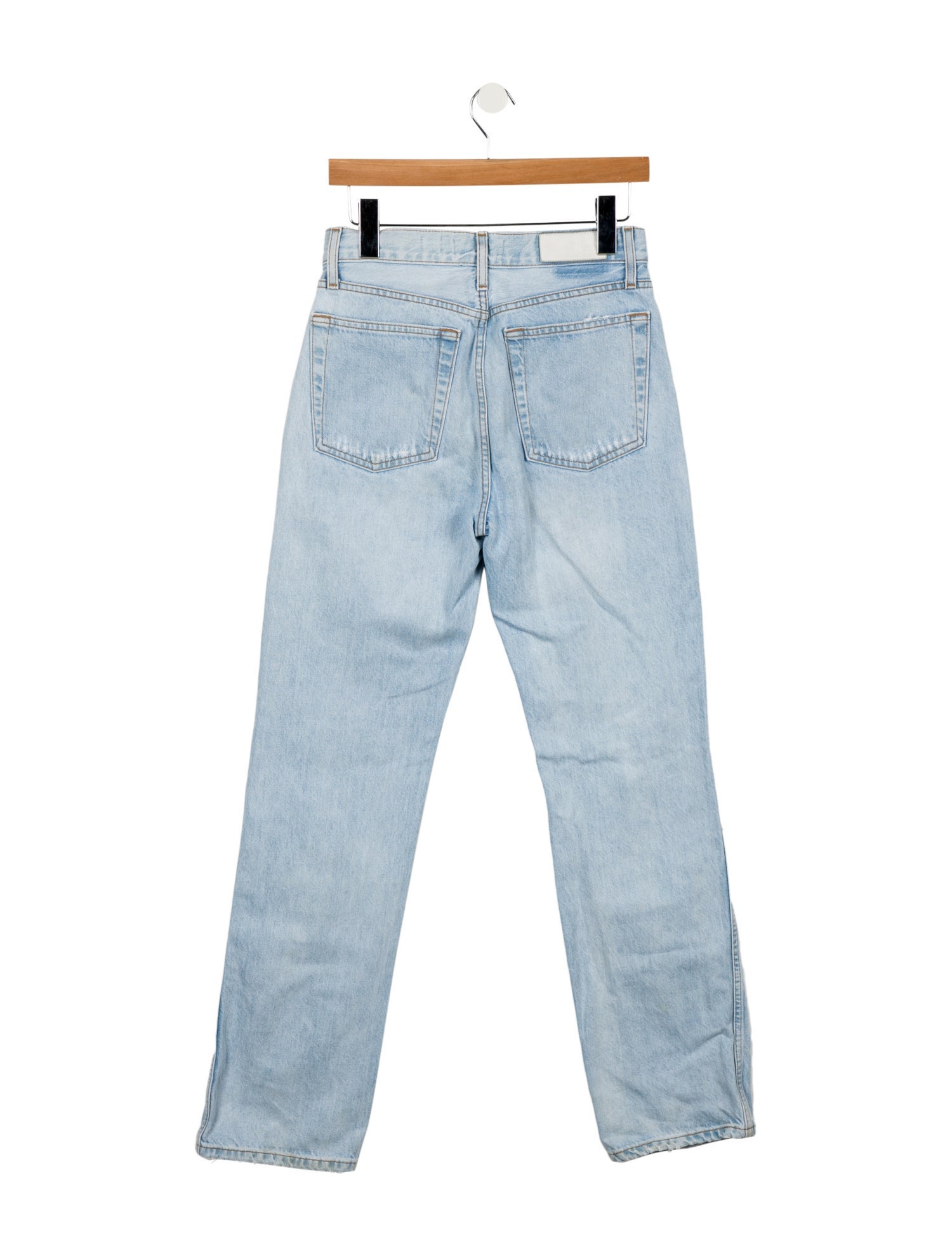 RE/DONE High-Rise Straight Leg Jeans