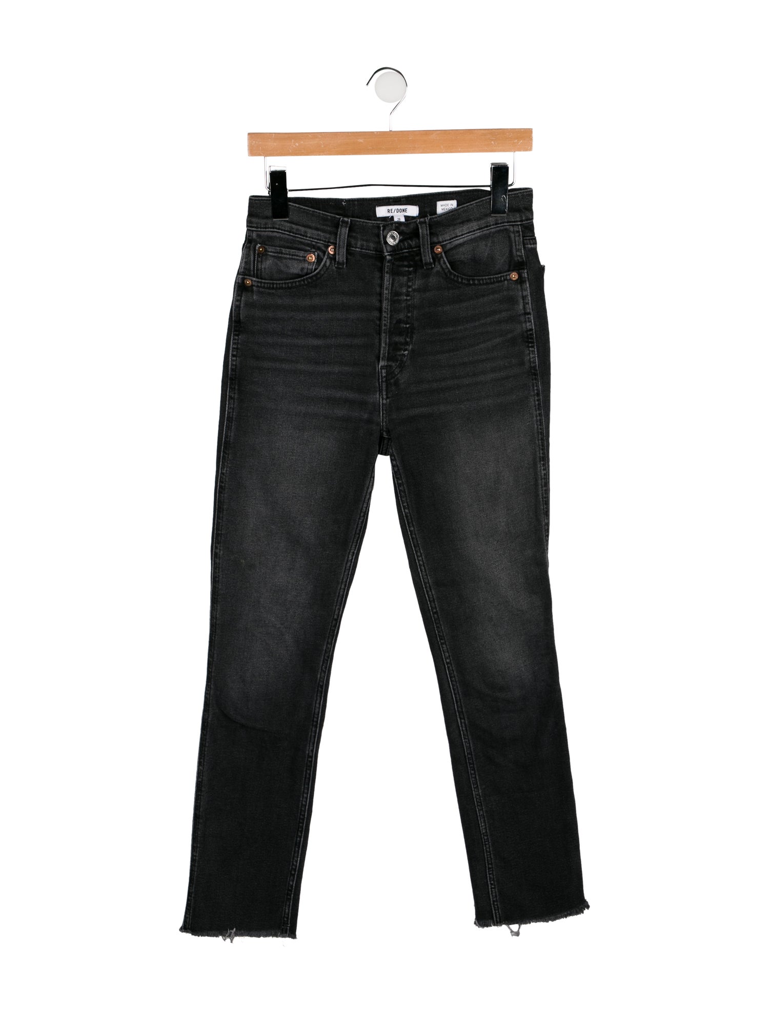 RE/DONE High-Rise Straight Leg Jeans