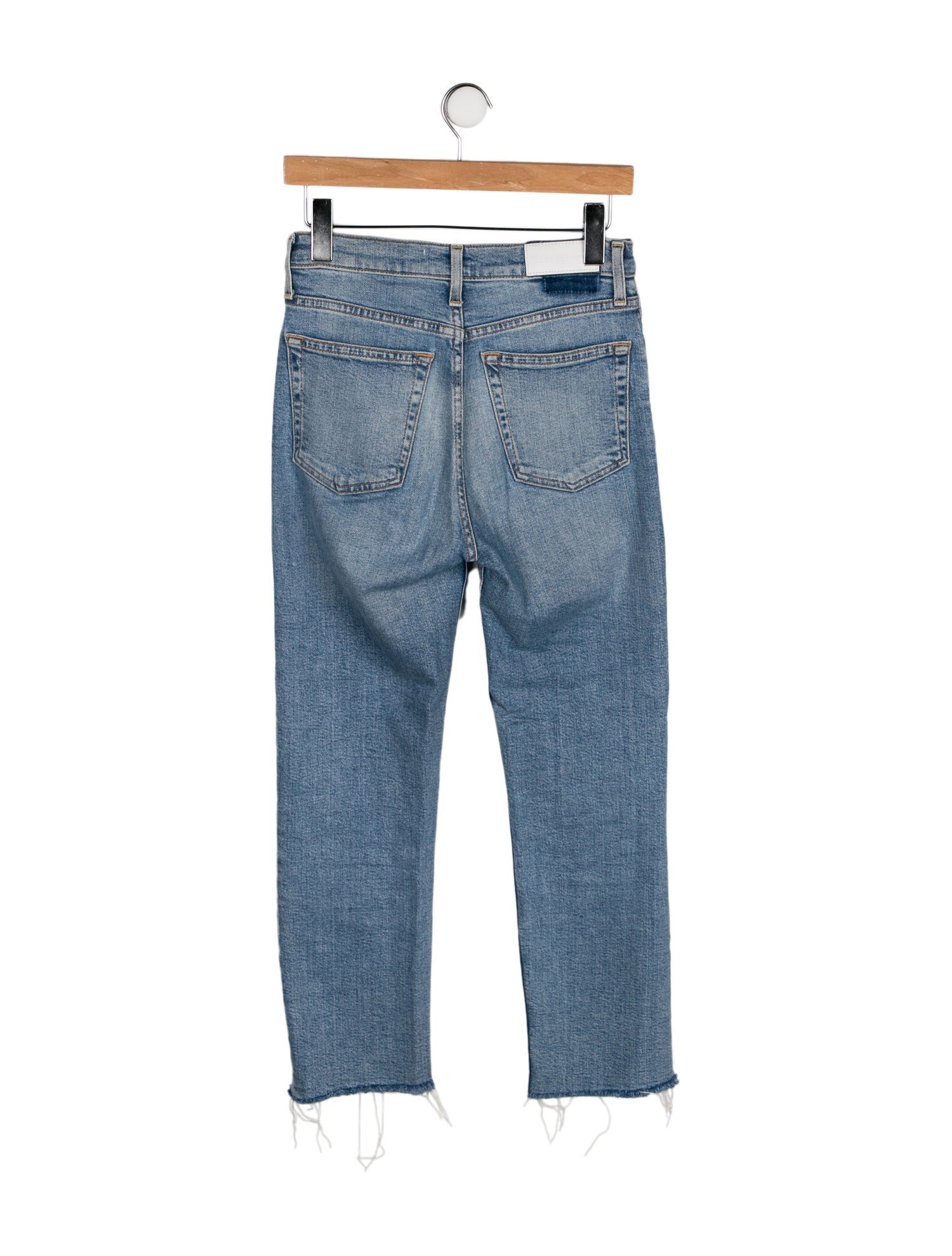 RE/DONE High-Rise Straight Leg Jeans