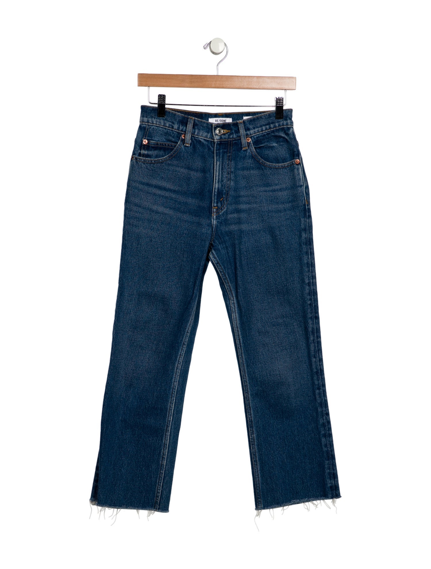 RE/DONE High-Rise Straight Leg Jeans