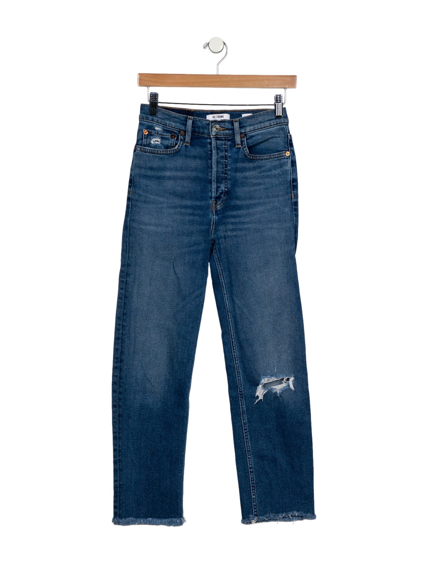 RE/DONE Mid-Rise Straight Leg Jeans