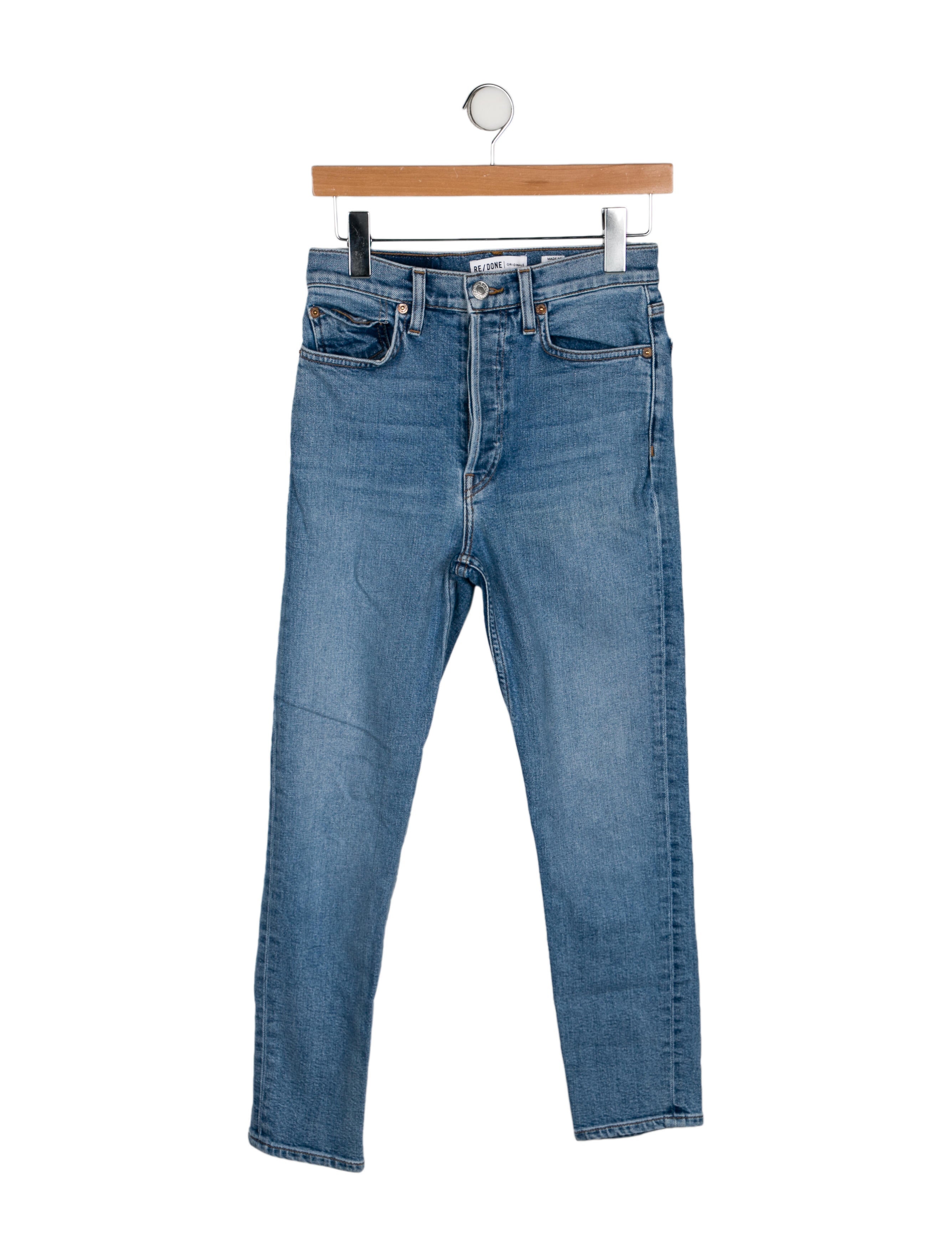 RE/DONE Mid-Rise Straight Leg Jeans