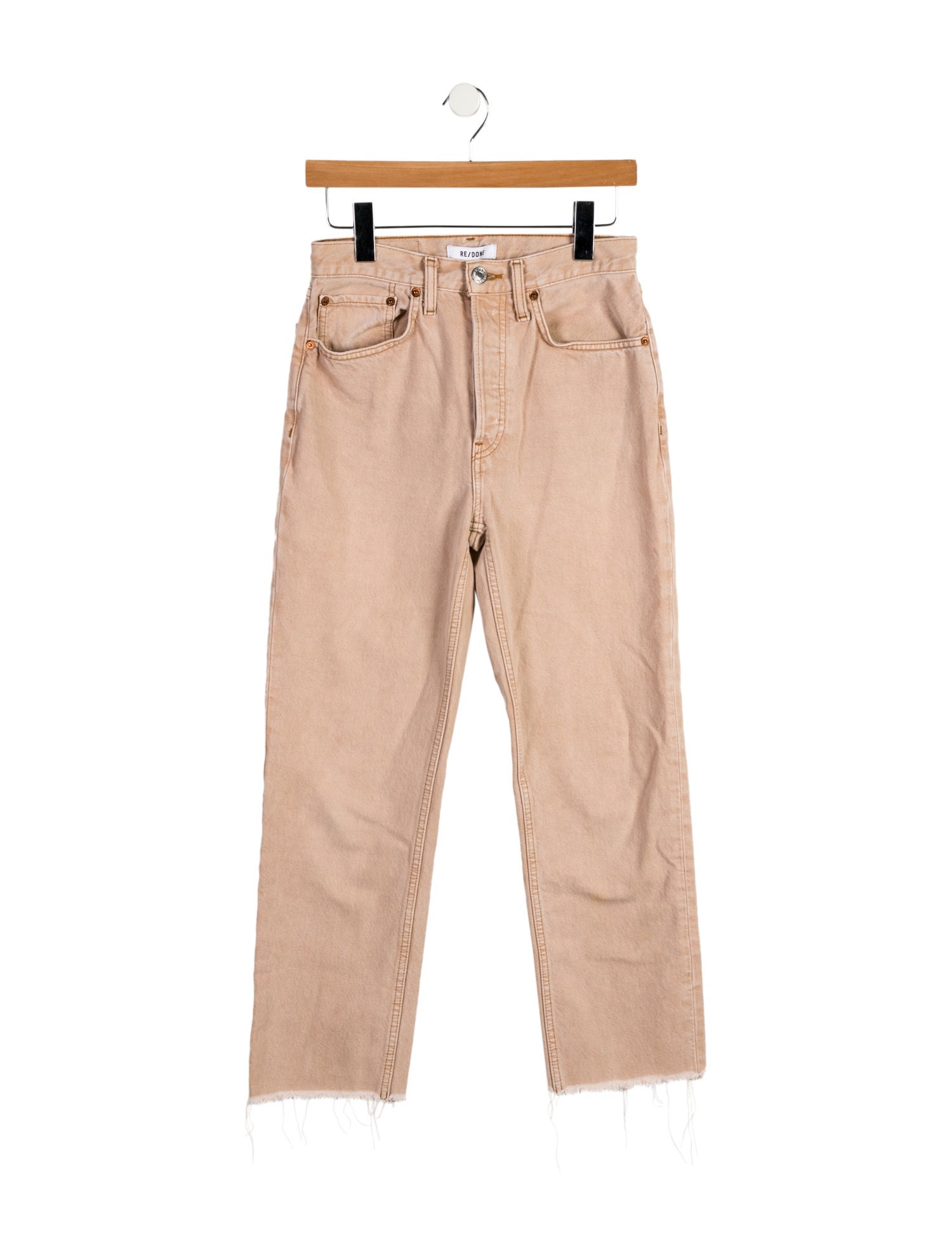 RE/DONE High-Rise Straight Leg Jeans