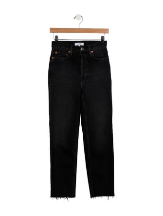 RE/DONE High-Rise Straight Leg Jeans
