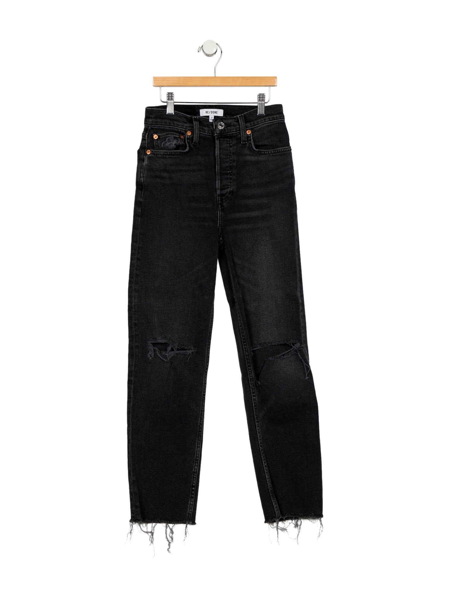RE/DONE High-Rise Straight Leg Jeans
