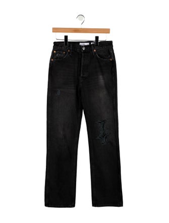 RE/DONE High-Rise Straight Leg Jeans