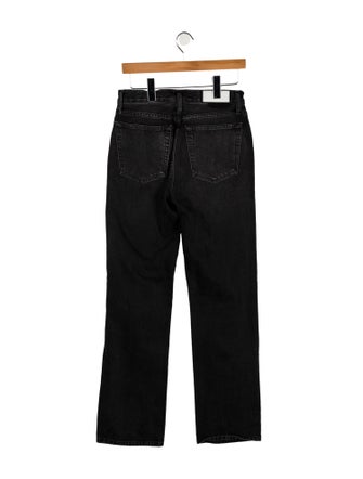 RE/DONE High-Rise Straight Leg Jeans