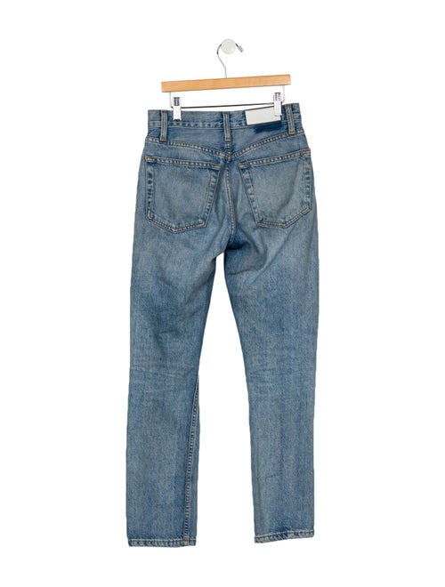 RE/DONE High-Rise Straight Leg Jeans