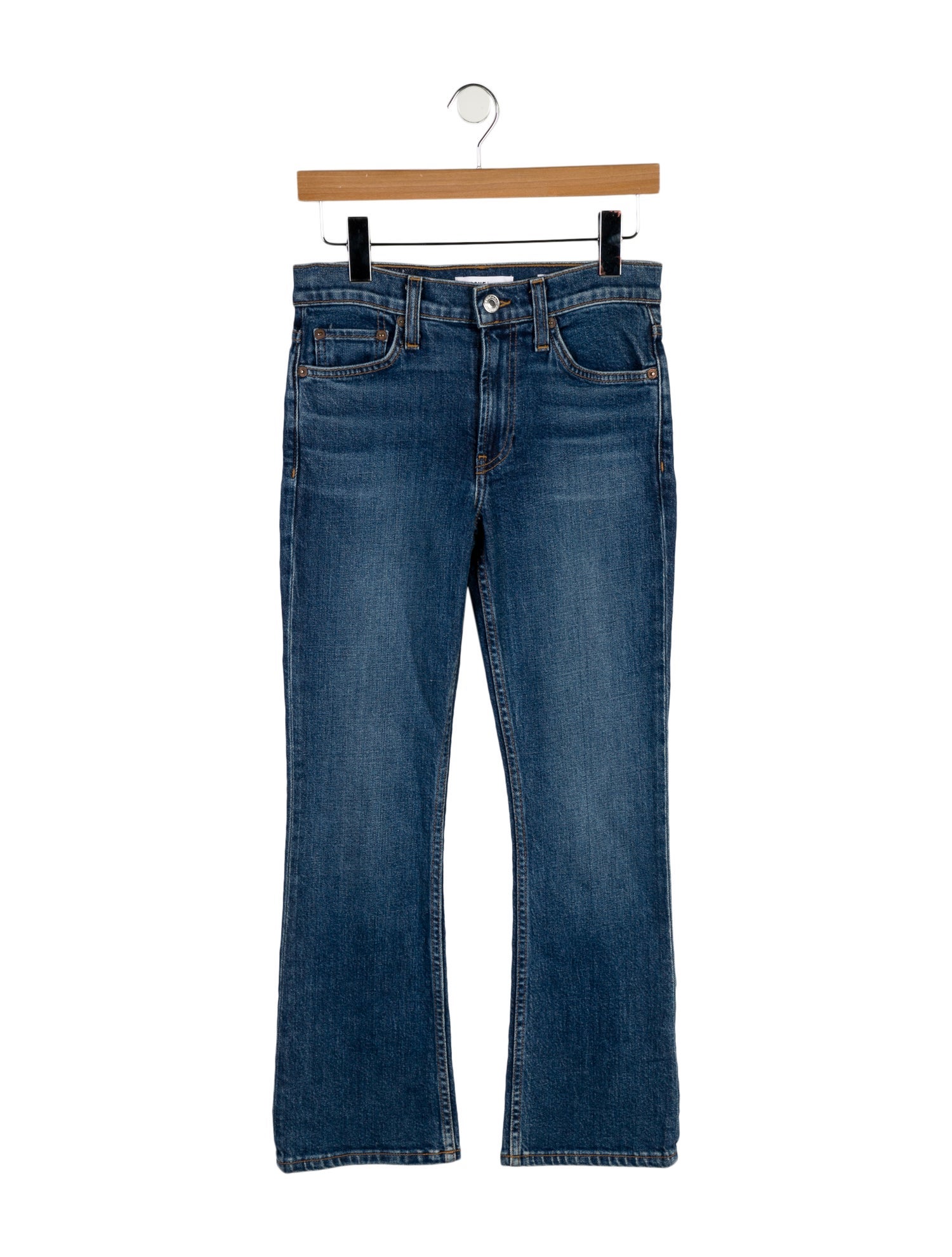 RE/DONE Mid-Rise Straight Leg Jeans