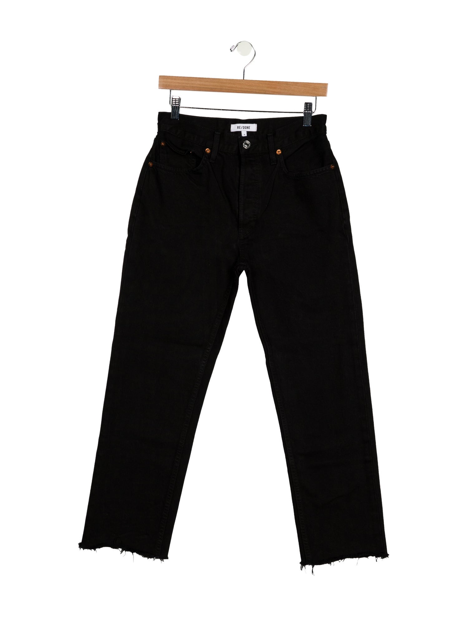 RE/DONE High-Rise Straight Leg Jeans