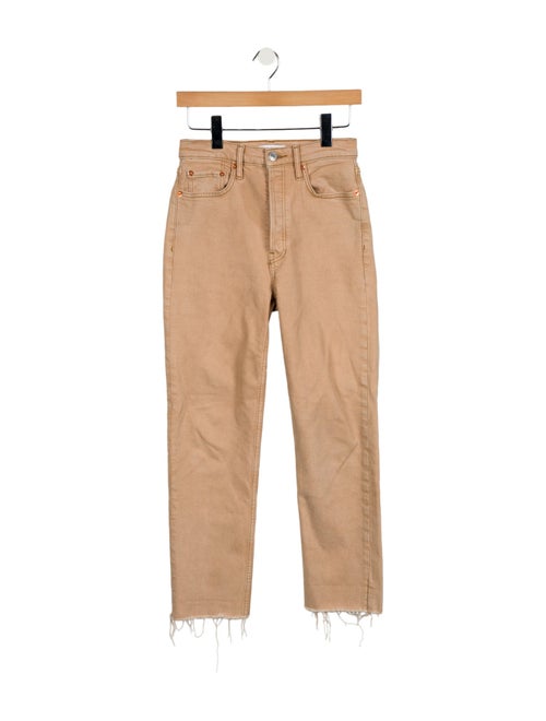 RE/DONE High-Rise Straight Leg Jeans