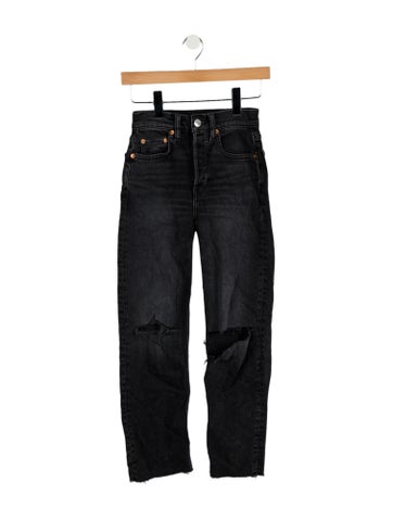 Re/Done Jeans Mid-Rise Straight Leg XS