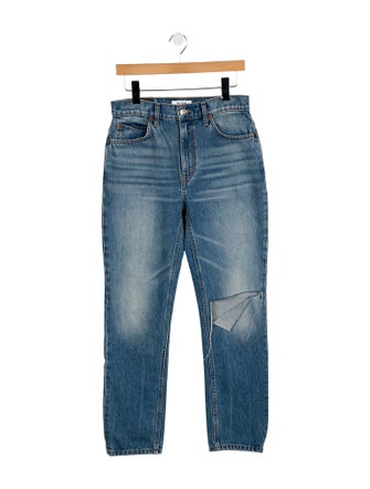 RE/DONE High-Rise Straight Leg Jeans