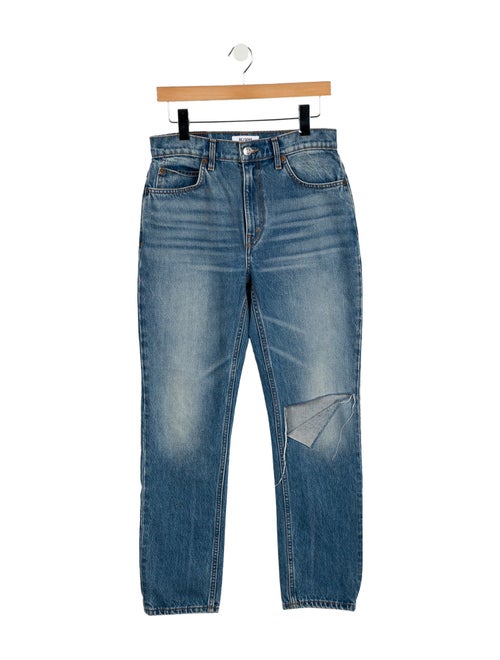 RE/DONE High-Rise Straight Leg Jeans