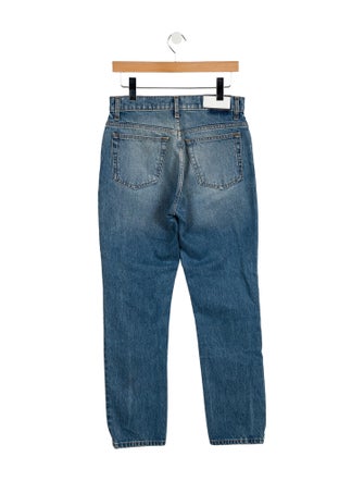 RE/DONE High-Rise Straight Leg Jeans