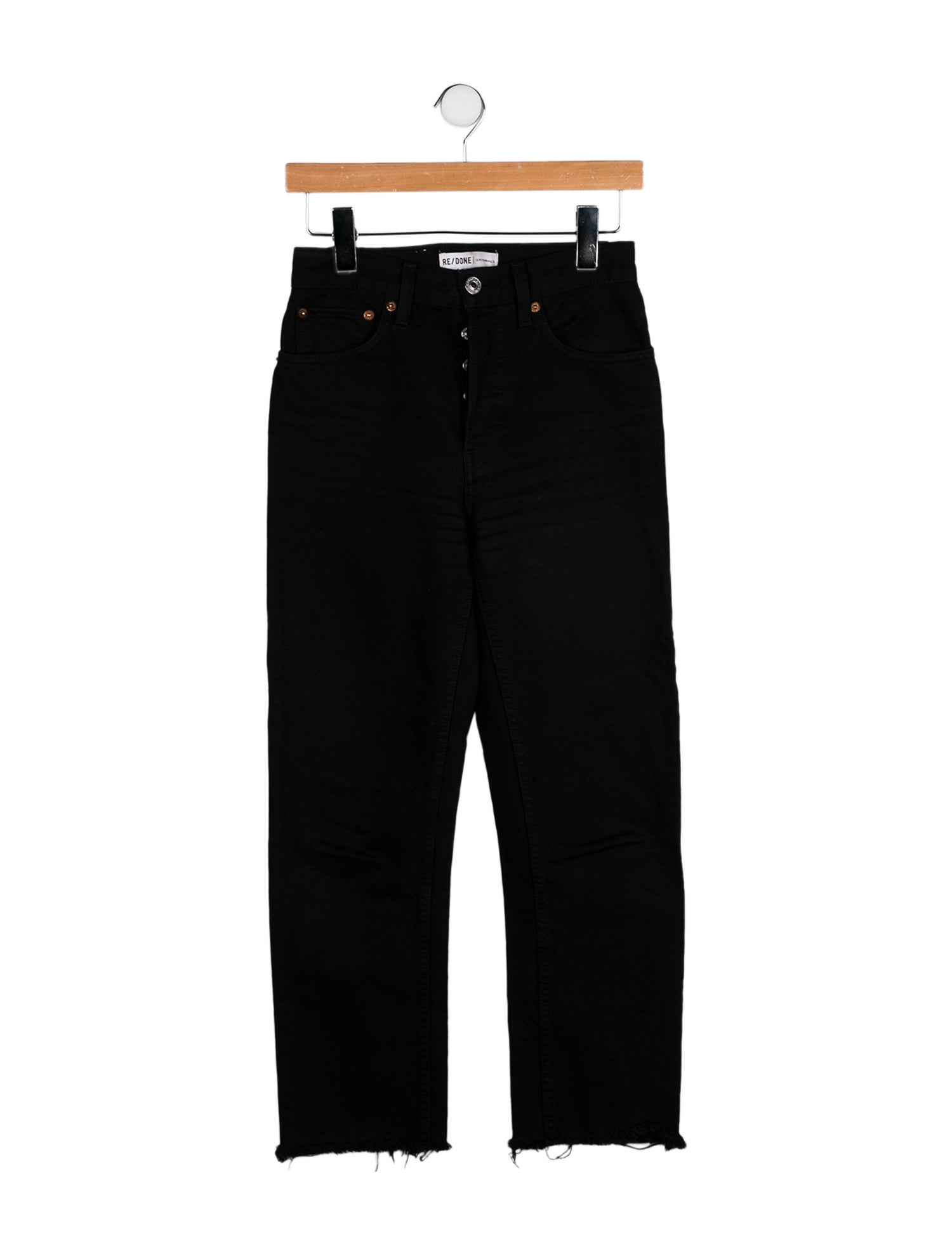 RE/DONE High-Rise Straight Leg Jeans