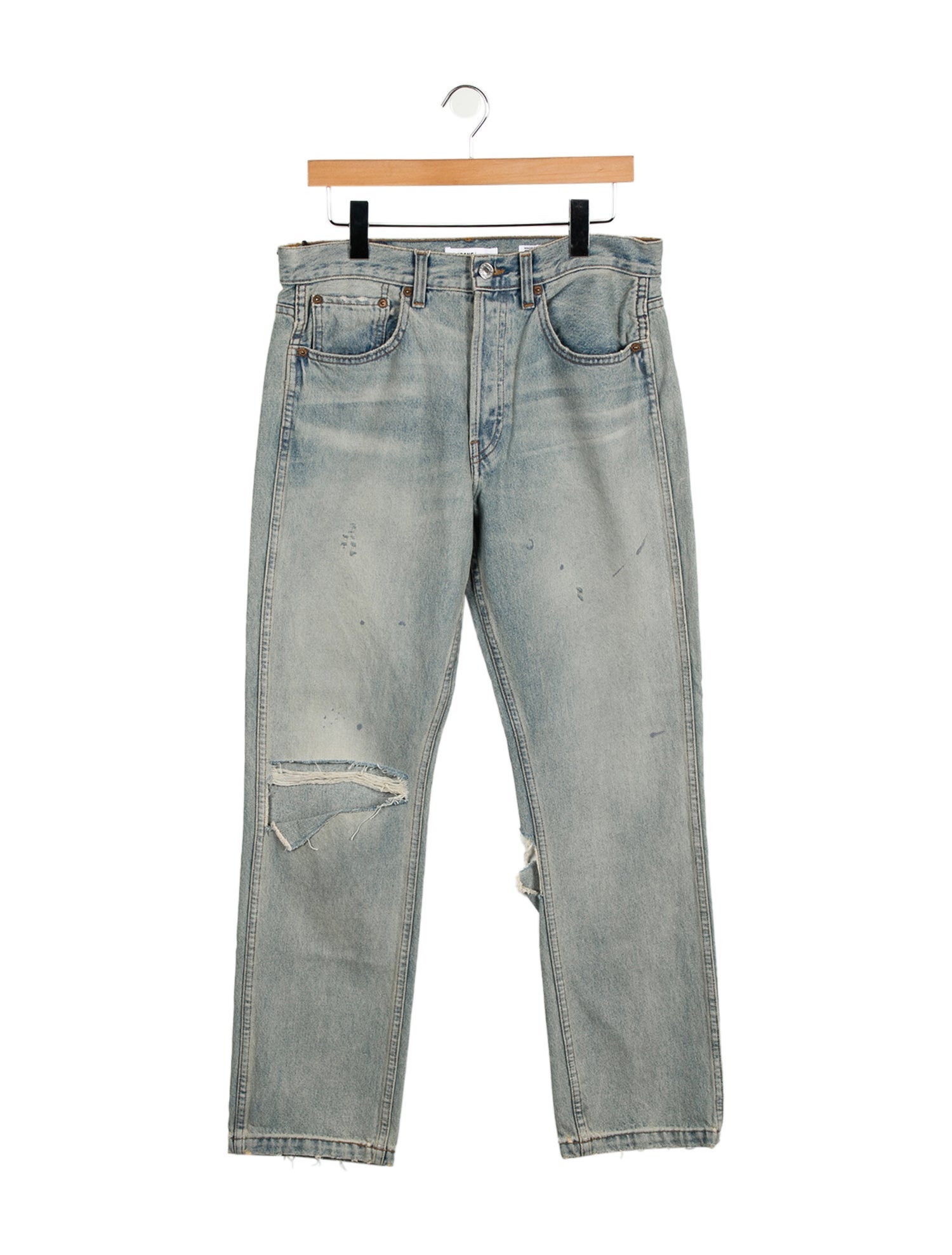 RE/DONE High-Rise Straight Leg Jeans