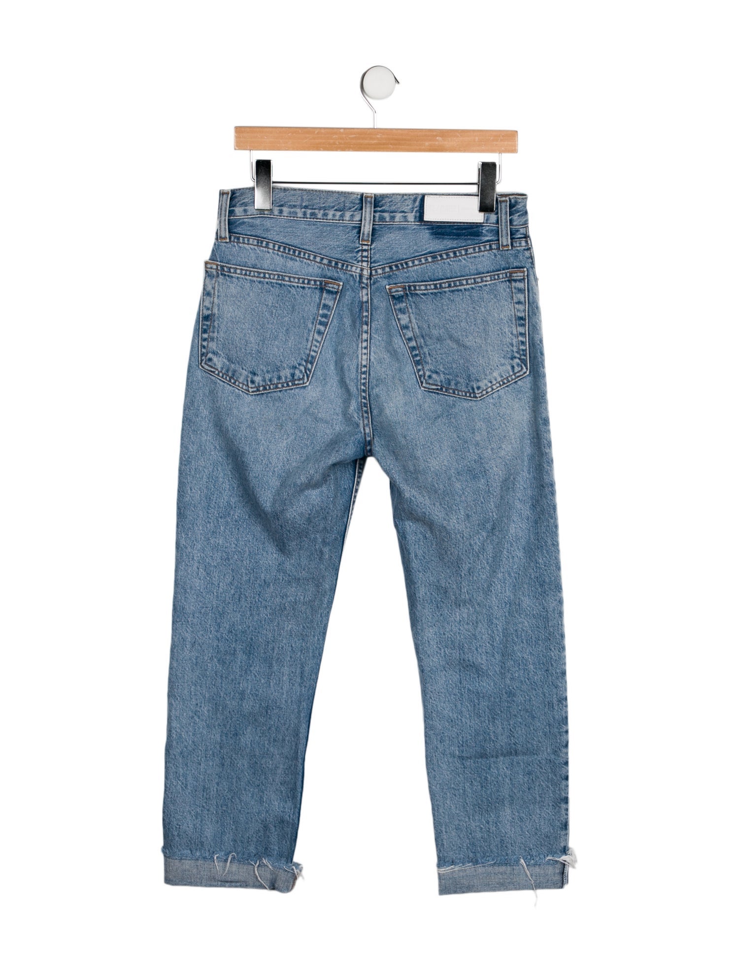 RE/DONE High-Rise Straight Leg Jeans