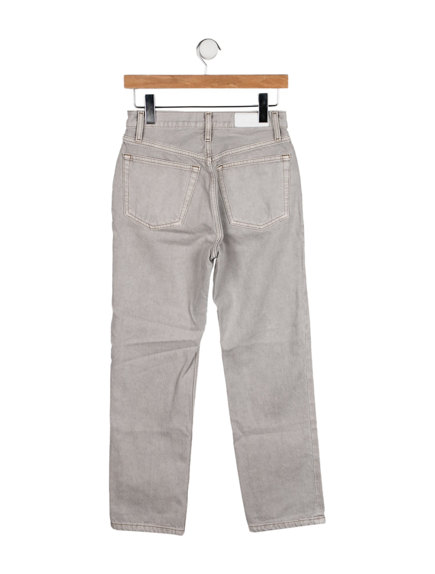 RE/DONE High-Rise Straight Leg Jeans